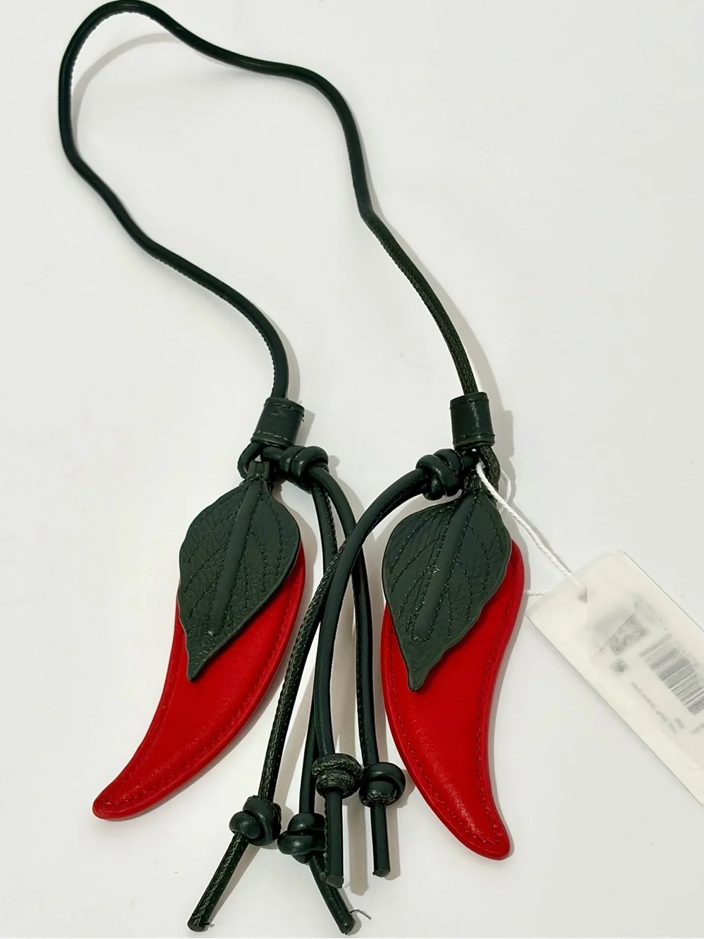 Hammitt Red Chili Pepper Leather Hot Stuff Bag Charm NWT
